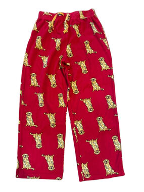 Unisex Saint Eve Kids Pajama Bottoms L Red Yellow Golden Retriever